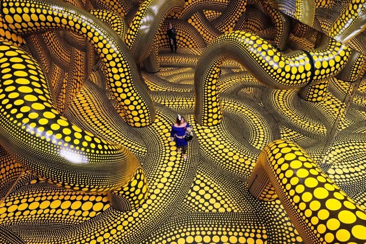 German museum celebrates famed Japanese artist Kusama in vast new exhibit