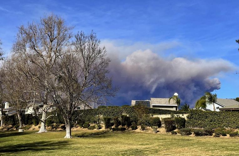 Evacuations ordered as new fast-moving wildfire threatens mountain homes north of Los Angeles