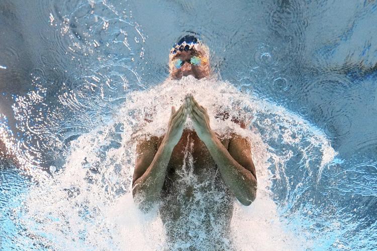 Above and below: Photos show all angles at the World Aquatics