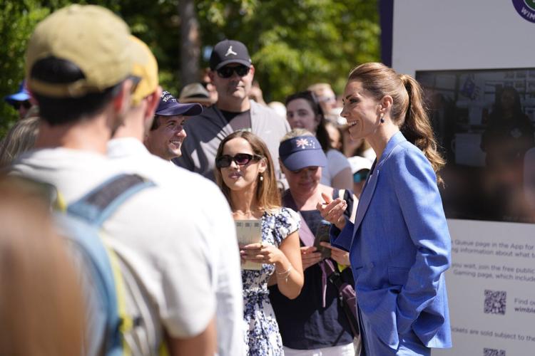 Kate, the Princess of Wales, visits Wimbledon tennis