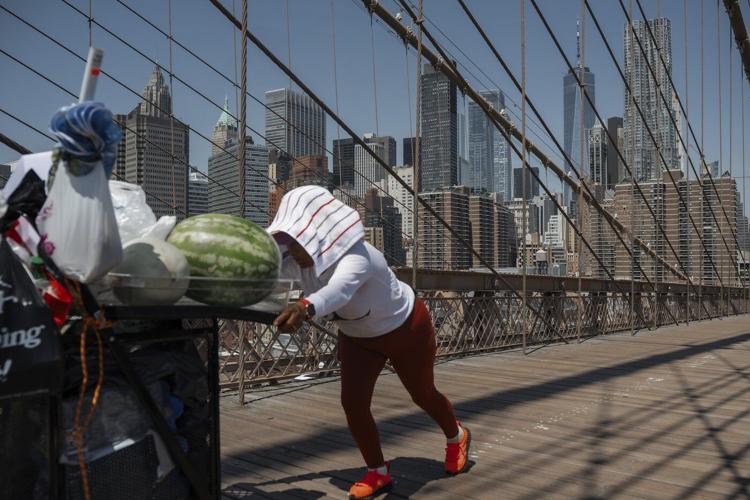 Photos of Americans seeking relief from record-breaking heat wave