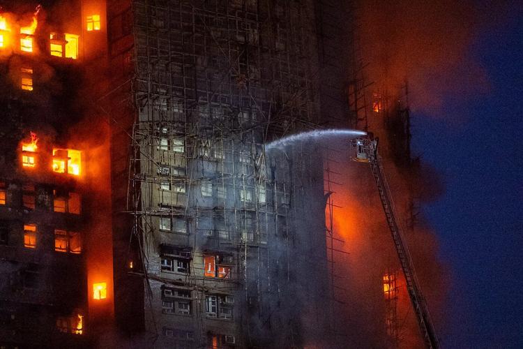 Photos from Hong Kong's deadliest fire in decades
