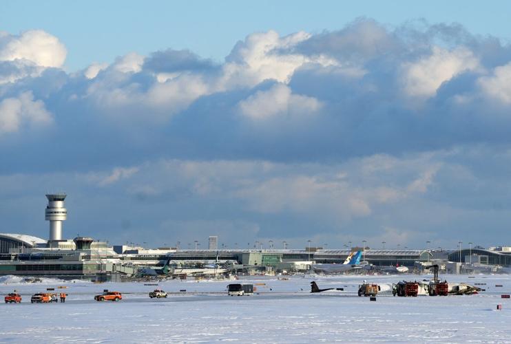 'Upside down and burning': Several injured but none dead after Pearson plane crash