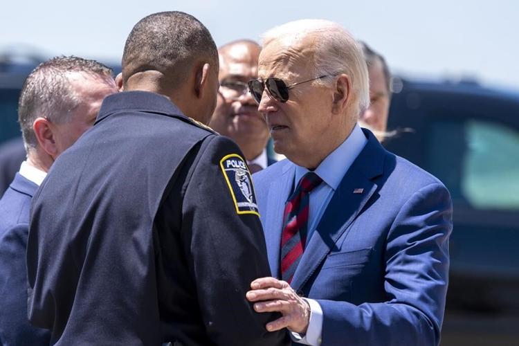 Biden meets for hours with families of fallen law enforcement officers in Charlotte during NC trip