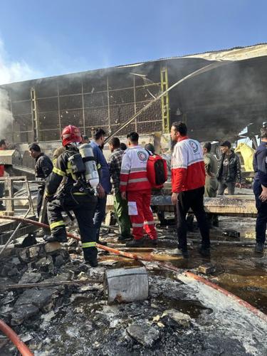 Iran military helicopter crashes into central fruit and vegetable market, reportedly killing 4
