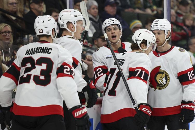 Josh Norris scores late power-play goal in the Senators' 3-1 victory over the Wild