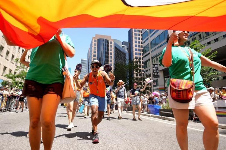 Celebration and protest erupts during Canada's largest Pride parade in Toronto