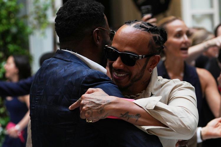 Lewis Hamilton and Colman Domingo lead a star-studded front row at Ralph Lauren's Milan show