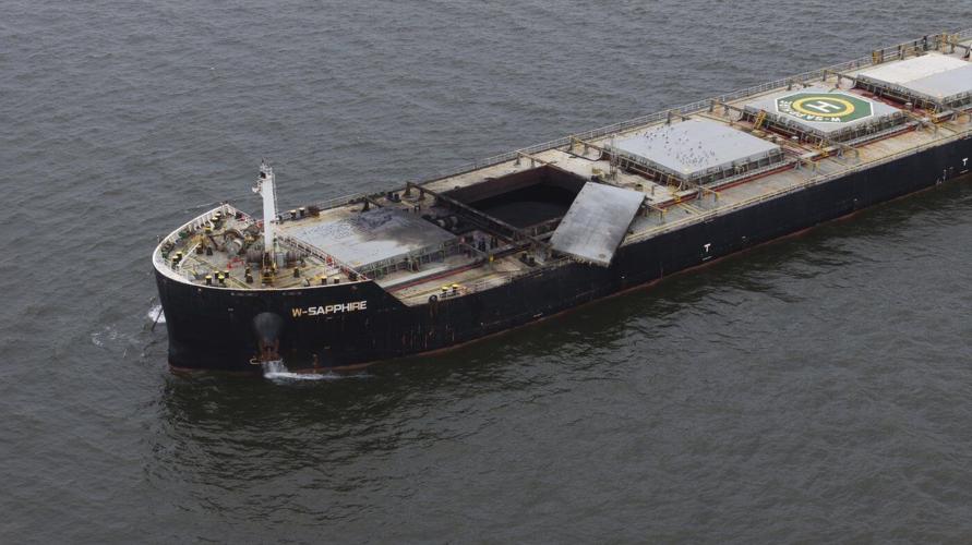 Explosion on cargo ship closes Baltimore shipping channel near site of 2024 bridge collapse