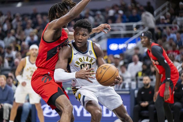 Tyrese Haliburton has 33 points and 11 assists in the Pacers' 111-91 victory over the Raptors