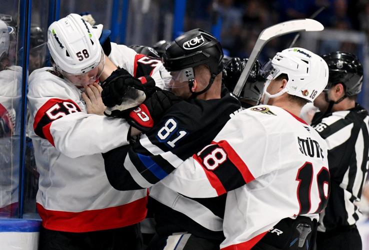 Lightning deal the Senators a blow in the playoff race by beating them 4-2