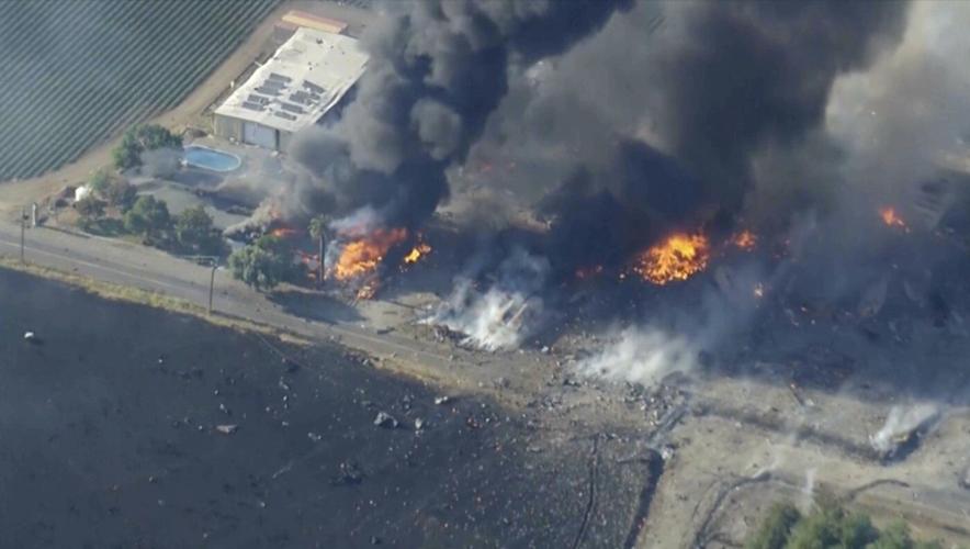 Search continues for 7 missing after huge explosion at California fireworks warehouse