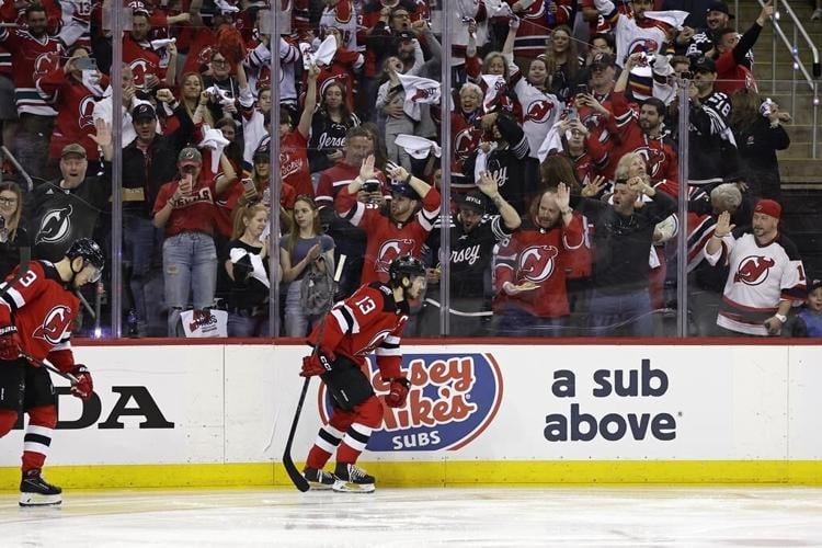 Devils answer in Game 3, rout Canes 8-4, deficit now 2-1