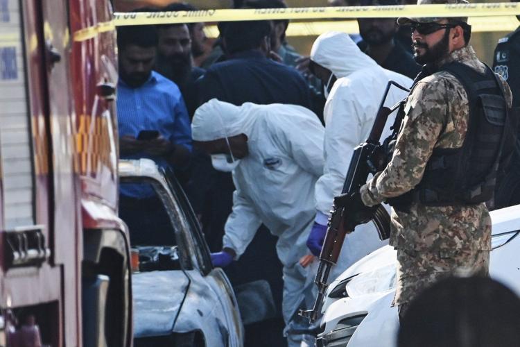 Pakistan investigates suicide bombing that killed 12 outside an Islamabad court