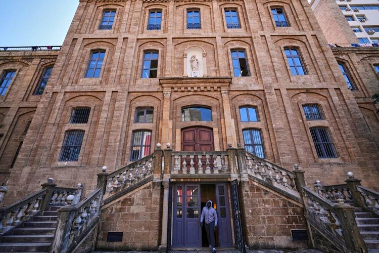 Photos of displaced civilians in Lebanon, where schools and stadiums turn into shelters during war