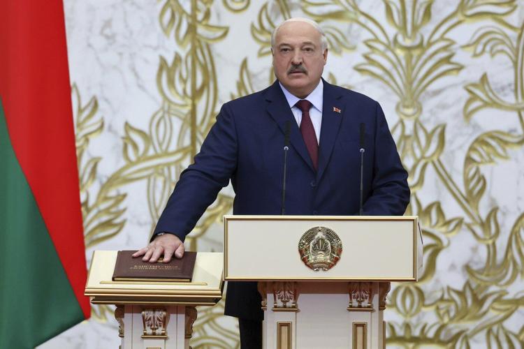 Authoritarian leader of Belarus is sworn for a 7th term and tells his critics 'you have no future'