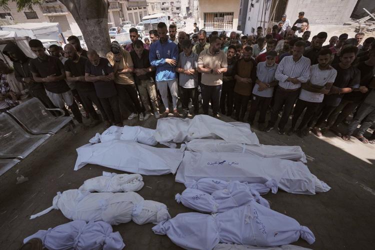 94 Palestinians killed in Gaza, including 45 people waiting for aid, authorities say