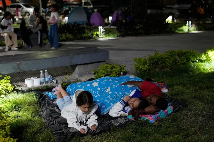 Venezuelans sleep in cars and under trees as they question where they'll live after the earthquakes