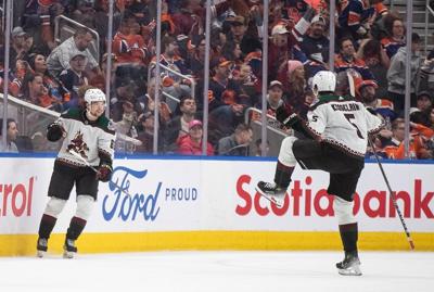 Maccelli scores OT winner as Coyotes edge McDavid-less Oilers 3-2
