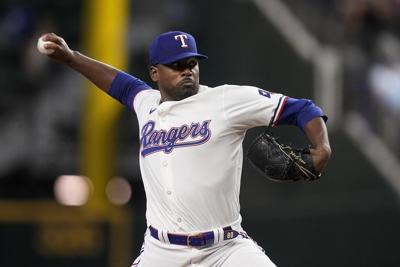 Gausman pitches 5 no-hit innings and Guerrero goes deep twice as Blue Jays beat Rangers 4-0