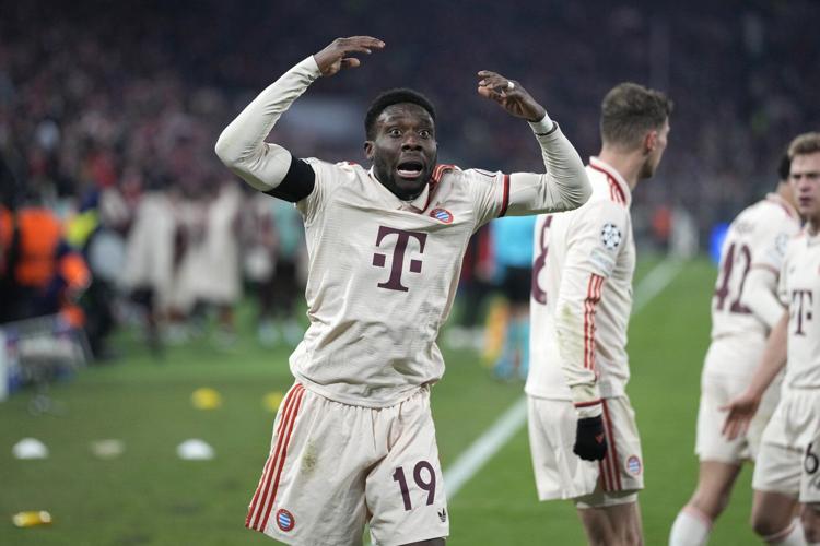 Alphonso Davies shows Bayern some love after sending team into last 16 in Champions League