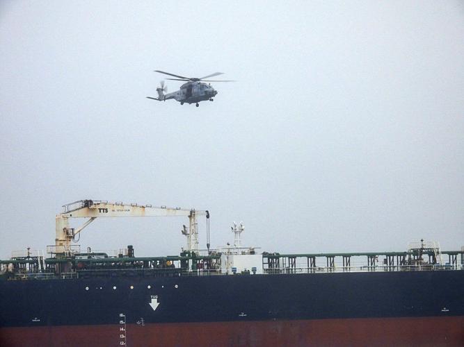 Macron says French Navy, backed by the UK, intercepted a sanctioned tanker from Russia