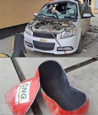 Dramatic video of car exploding not linked to electric vehicle battery