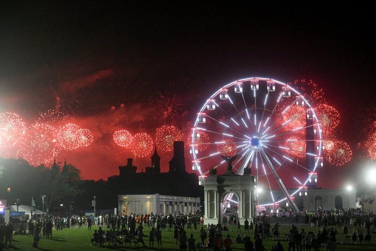 Despite stormy weather, America marks 250 years of independence, in photos