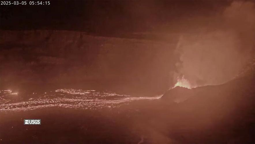 Lava fountain height soars in latest episode of Hawaii volcano eruption