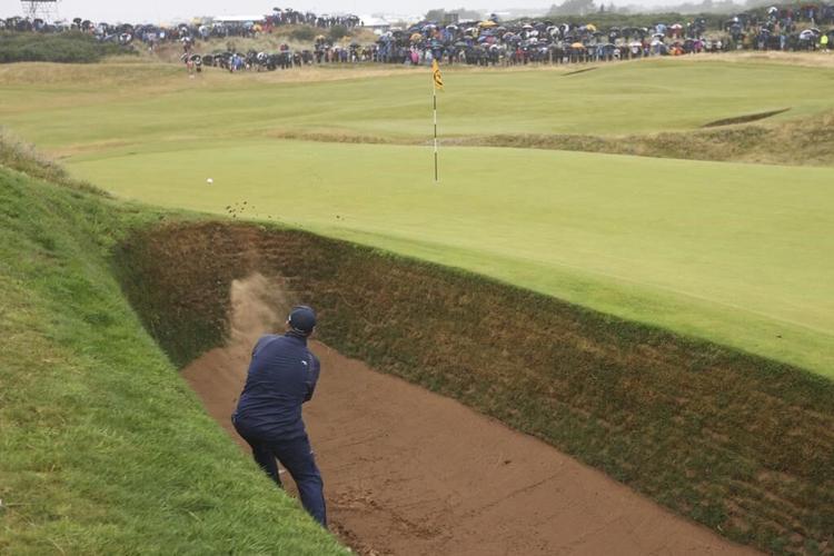 Horschel leads British Open on wild day of rain and big numbers at Royal Troon