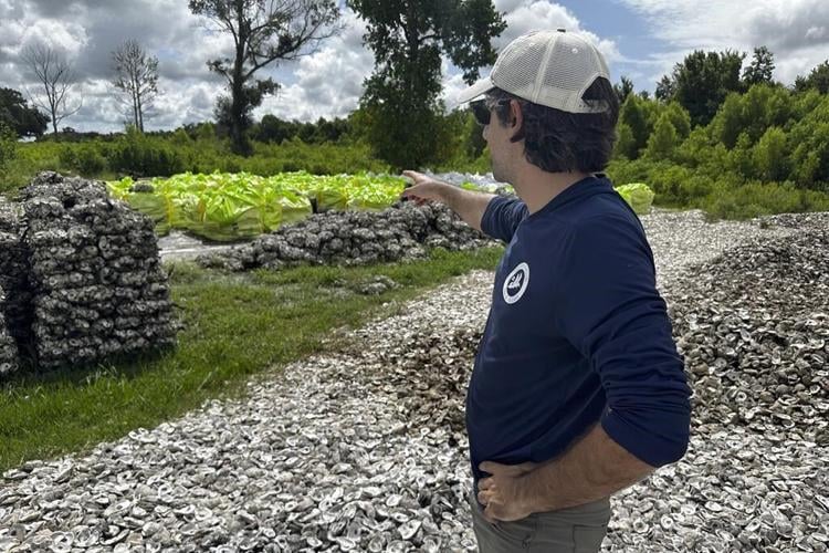 AmeriCorps CEO gets a look at a volunteer-heavy project to rebuild Louisiana's vulnerable coast.