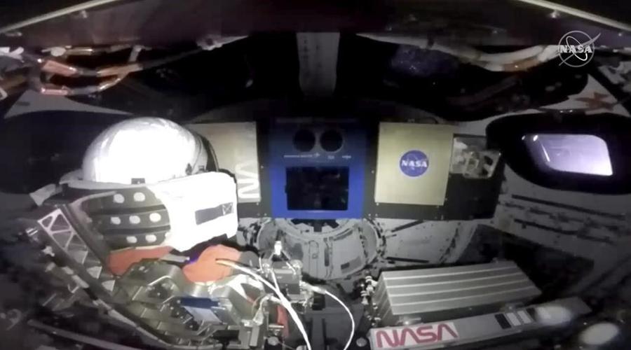 NASA capsule on way to moon after launch by giant new rocket