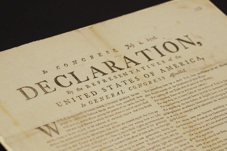 Rare copy of Declaration of Independence found by UK ��ɫtv Archives in papers of captured US ship