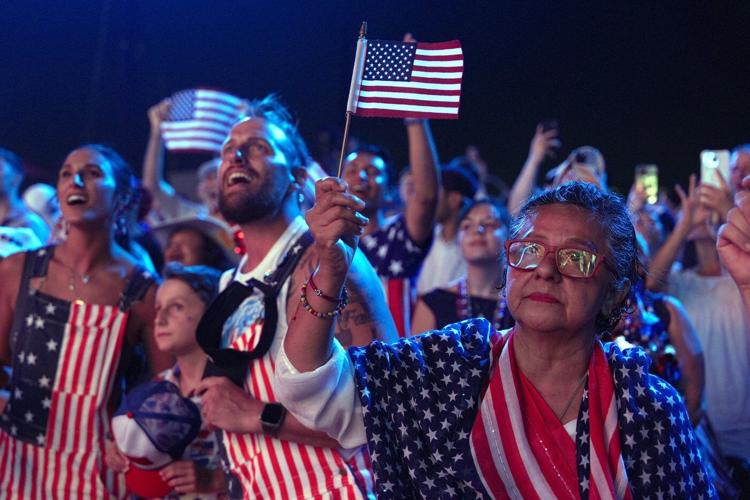 Despite stormy weather, America marks 250 years of independence, in photos