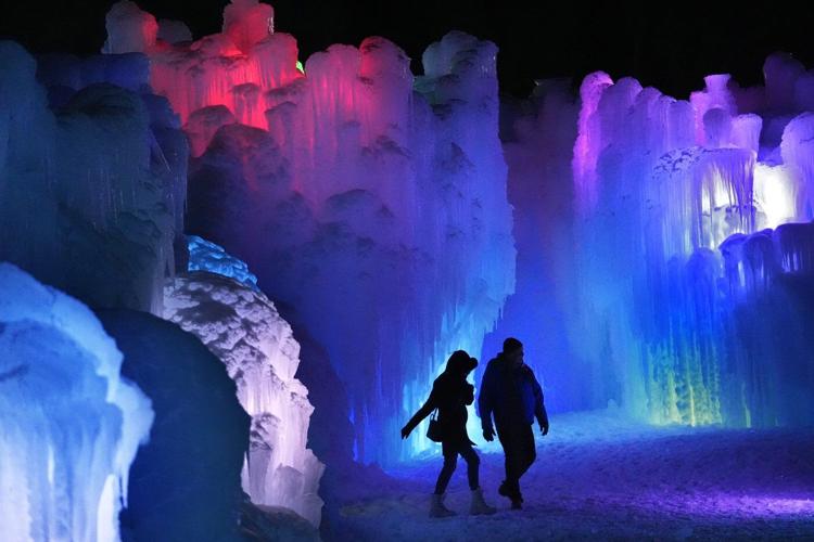 Dazzling Ice Castles draw tourists to New Hampshire, other states