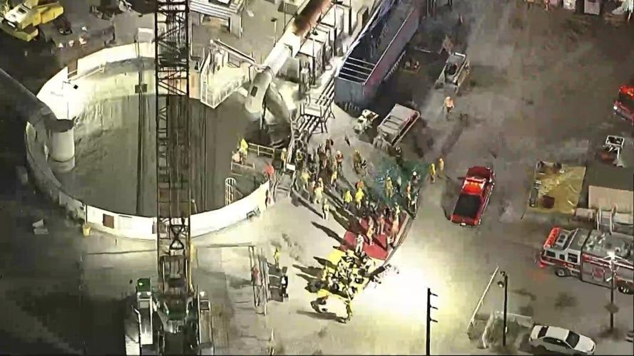 31 construction workers reach safety after partial collapse of Los Angeles industrial tunnel