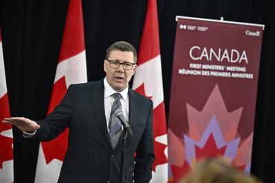 Saskatchewan premier Moe faces calls to hit back as punishing U.S. tariffs kick in