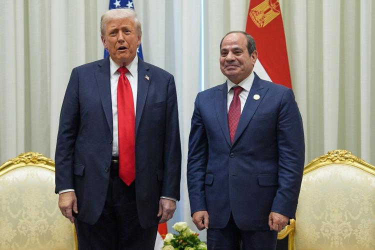 Trump arrives in Egypt for Gaza summit after urging Israel to seize a chance for peace