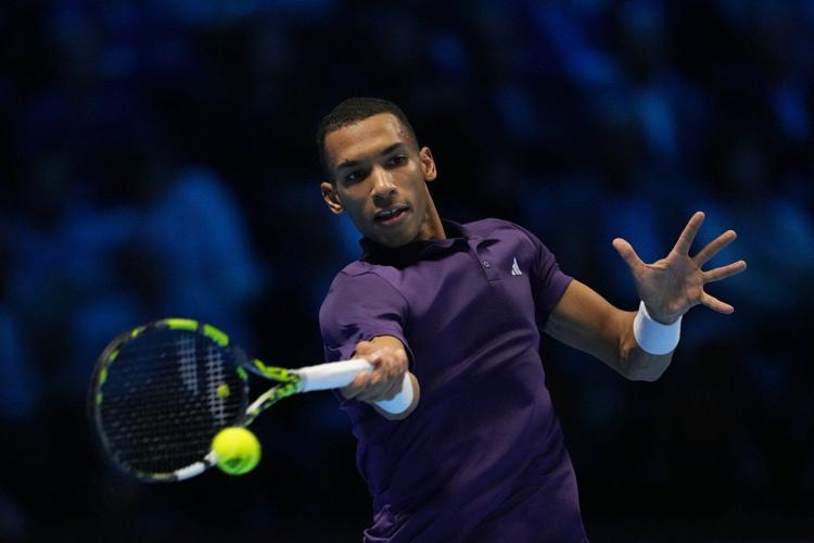 Resilient Auger-Aliassime comes back from the brink in ATP Finals win over Shelton