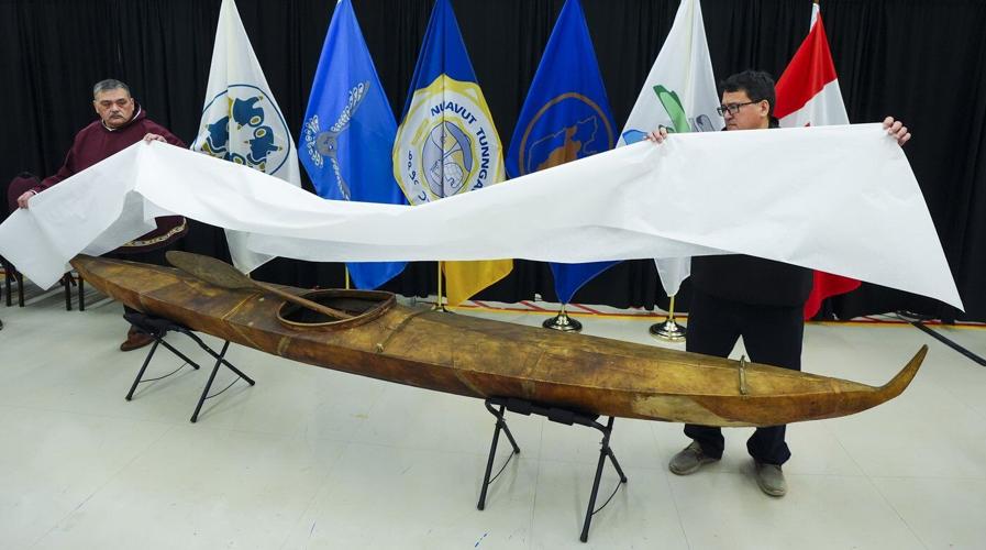 Inuvialuit kayak, other items from Vatican unveiled at Museum of History