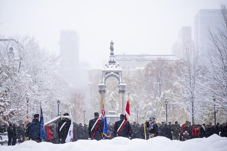 Armed forces and veterans gather for Remembrance Day in Montreal