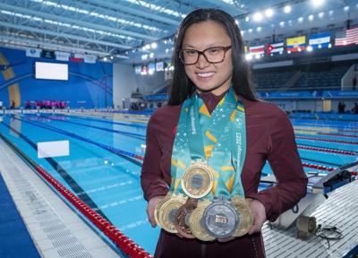 Canadian swimmer Maggie Mac Neil makes Pan Am Games history with fifth gold medal
