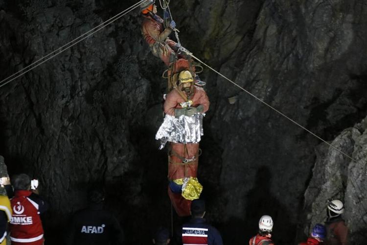 American explorer says he thought he would die during an 11-day ordeal in a Turkish cave