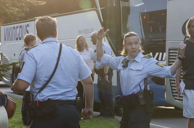 Train collides with vehicle in Denmark, killing one person and injuring about 20 others