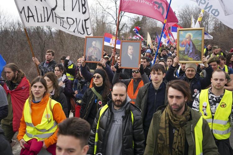 Serbia's striking students and populist president to hold parallel rallies as tensions spike