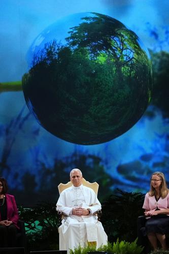 Pope Leo XIV takes aim at climate skeptics as he embraces predecessor's environmental legacy