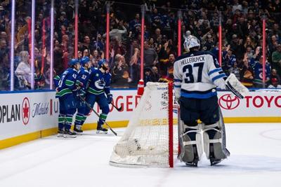 Canucks crush Jets 5-0, but lose Demko in second period