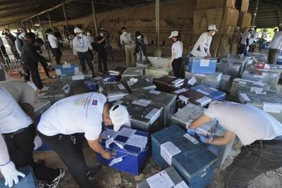 Cambodia burns $70 million of seized illegal drugs while urging public education about their danger