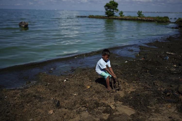 Pollution in Venezuela's Lake Maracaibo threatens life in one of the world's oldest lakes