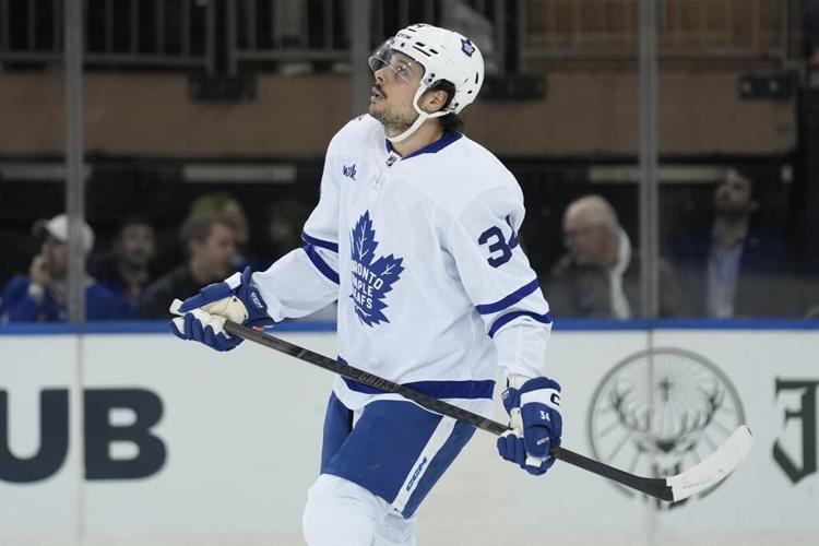 Matthews and Marner each score twice as the Maple Leafs down the Rangers 7-3
